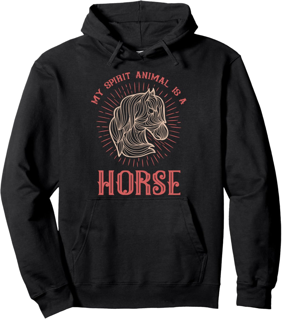 Mein Geistestier ist ein Pferd Pullover Hoodie