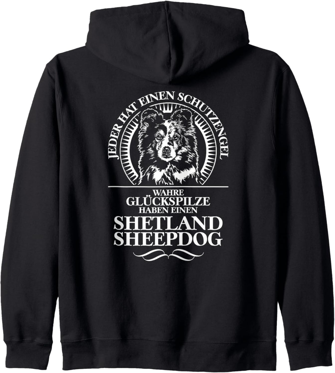 Shetland Sheepdog Schutzengel Hund Hundespruch Hunde Kapuzenjacke