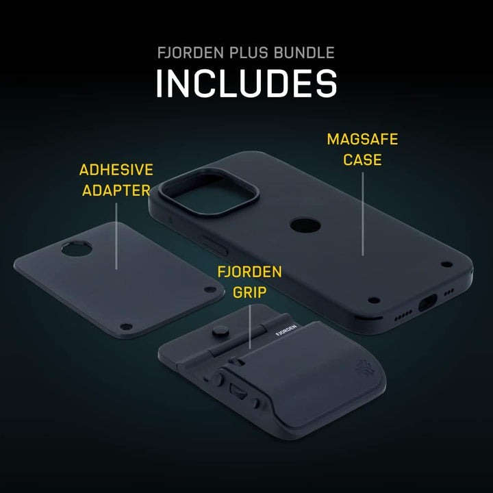 FJORDEN Plus Bundle für iPhone 14 Pro – inklusive Kameragriff Handyhülle (Kompatibel mit MagSafe) –