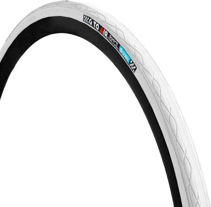 GORIX Rennradreifen 700×23C 25C 28C 32c 35c Fahrrad (Gtoair) 700×25c All White(1 Tire), 700×25c All