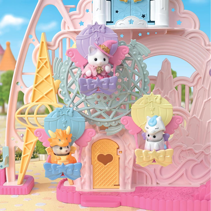 Sylvanian Families 5841 Freizeitpark "Glückstraum", Grosses Spielset mit Tierfiguren, Freizeitpark m