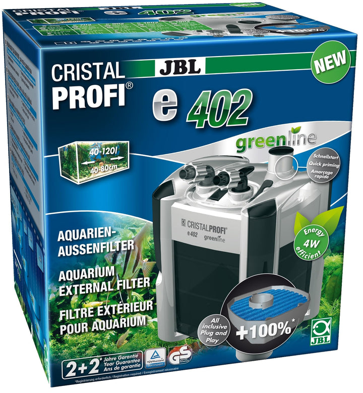 JBL CristalProfi e402 greenline Aussenfilter 40-120 Litern Single, 40-120 Litern Single