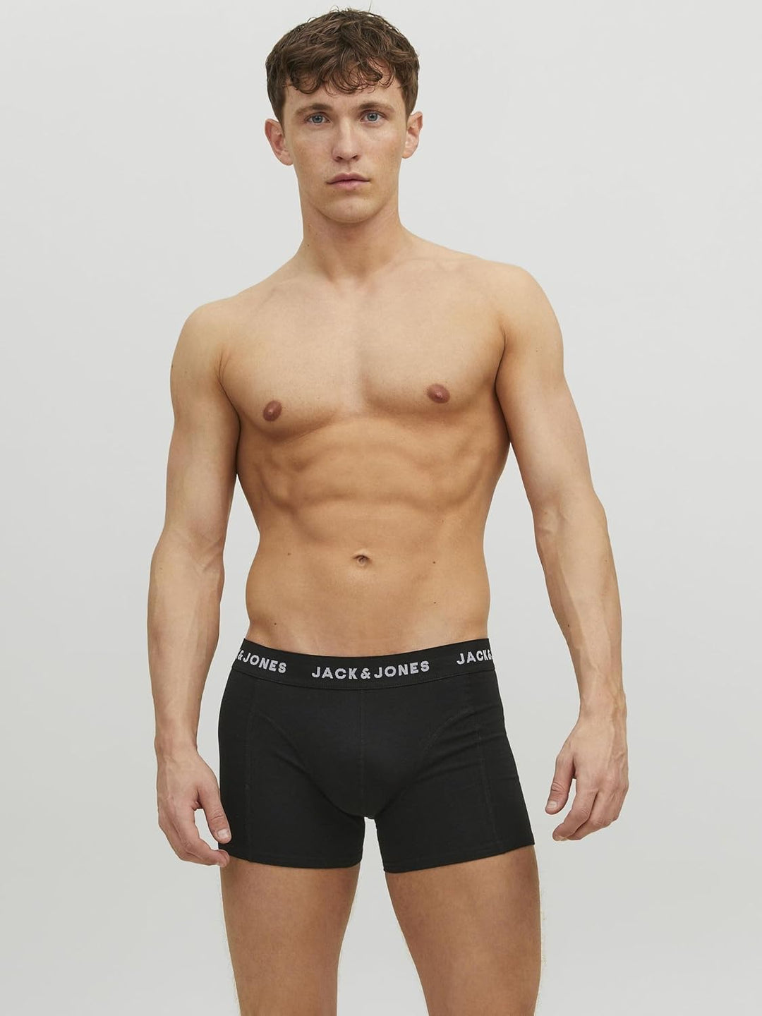 JACK &amp; JONES Male Trunks 5er-Pack Herrenunterwäsche in Grösse XS–XXL S Schwarz, S Schwarz