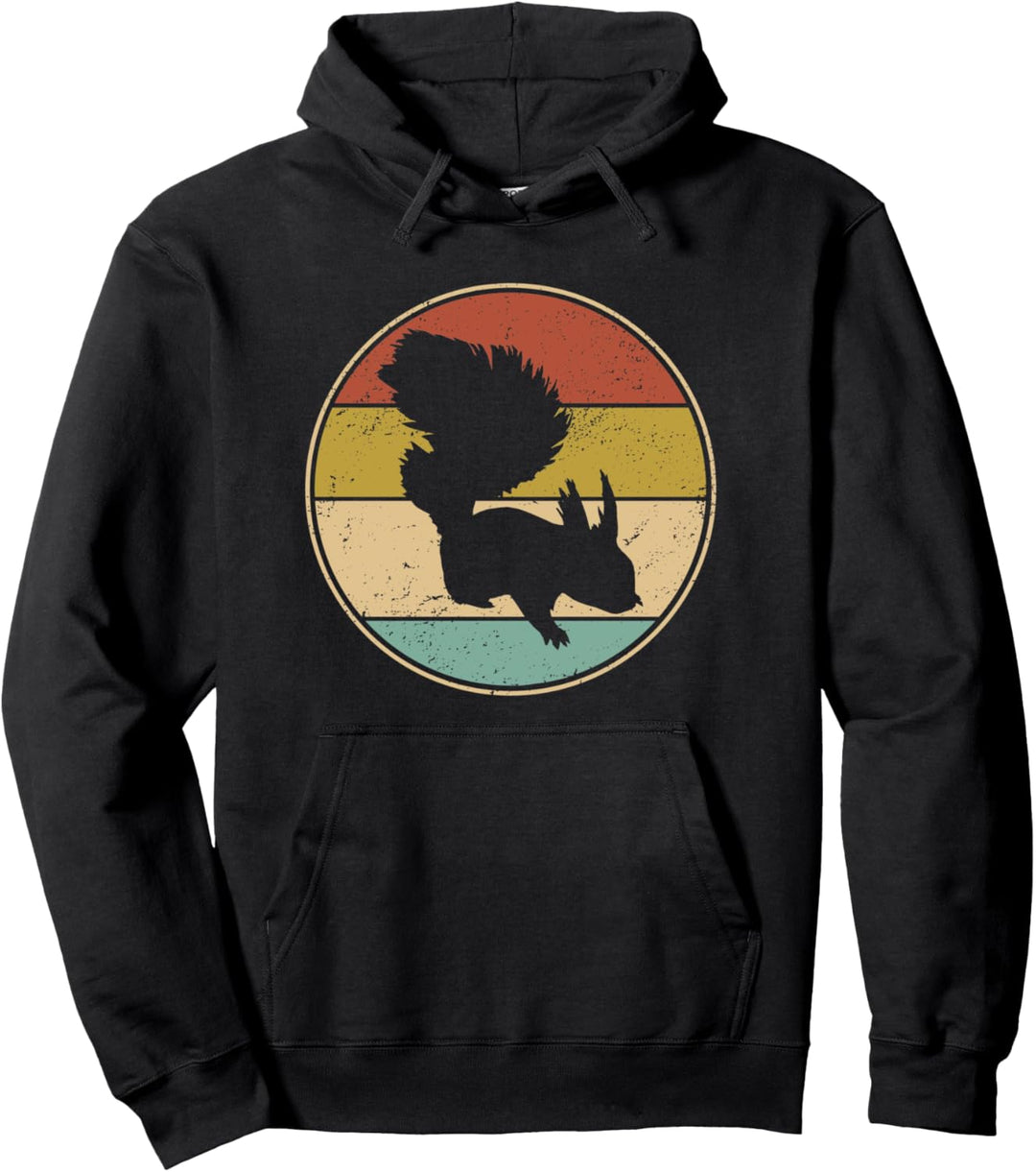 Lustiges Eichhörnchen Vintage Squirrel Geschenk Pullover Hoodie