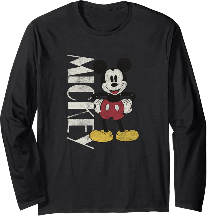 Disney Micky und seine Freunde Mickey Vintage Stance Langarmshirt