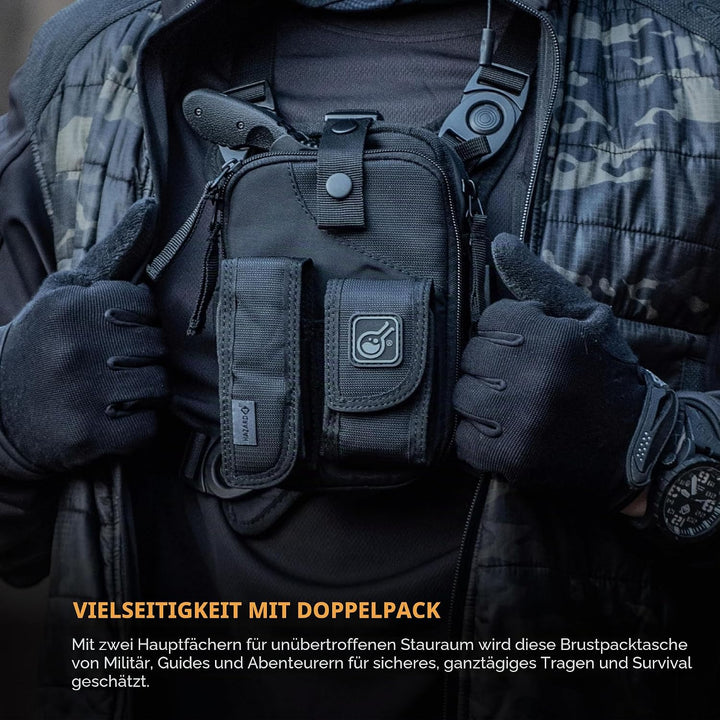 Hazard 4 (CVT-RG-LODR-BLK) Covert Loader RG(TM) Multi-Konfiguration Kleinpack-System, schwarz