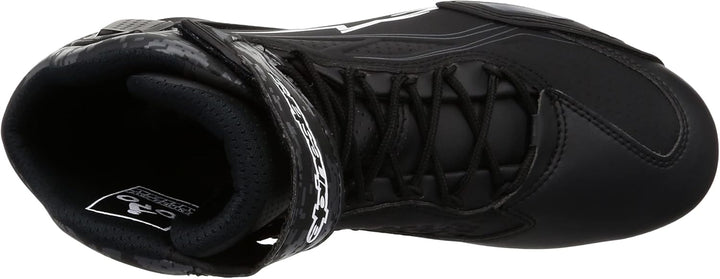 Alpinestars Faster-3 Shoes Black/White Herren Motorcycle Clothing 38.5 EU Black Dark Gray Gum, 38.5