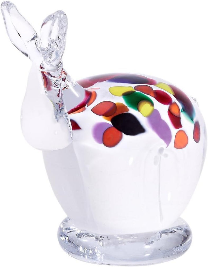 CRISTALICA Glasfigur Elch weiss 12cm