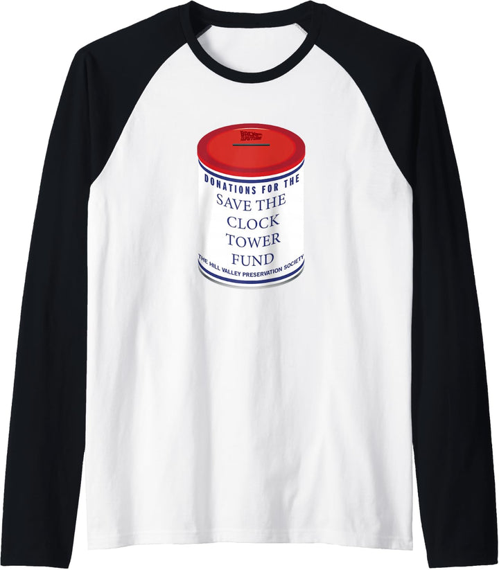 Back To The Future Save The Clock Tower Donation Jar Raglan