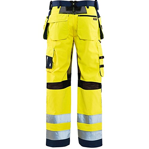 Blaklader 15651811 Belüftete Hochsichthose, Gelb/Marine, grootte D96 D96 Yellow / Navy Blue, D96 Yel