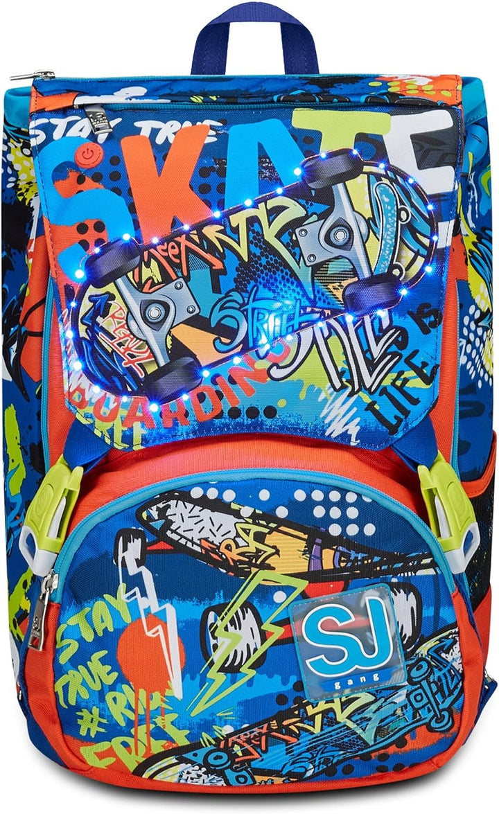 Jungen Zaino Estensibile Rucksack, Blau
