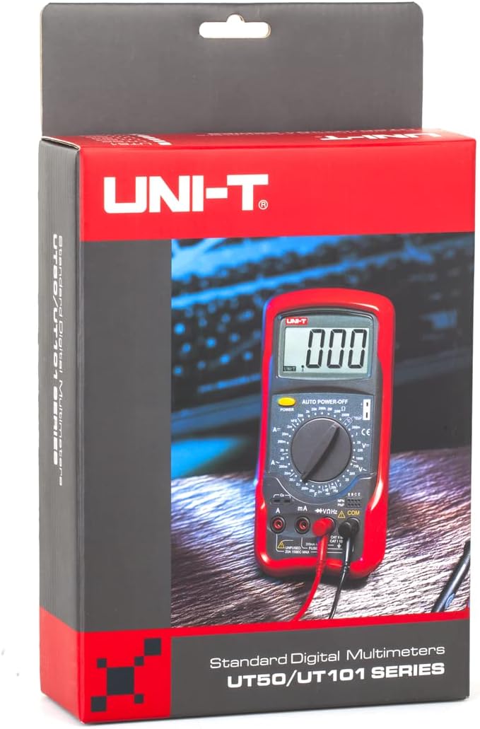 UNI-T UT52 Digital-Multimeter Widerstand Messung schwarz