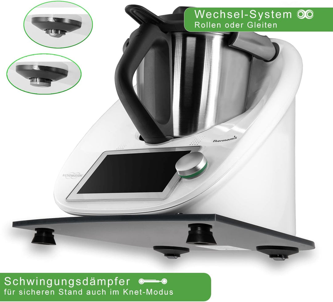 coolina Premium Gleitbrett für den Thermomix - Passend für TM5, TM6 &amp; TM31 - Hochwertiger Gleiter -
