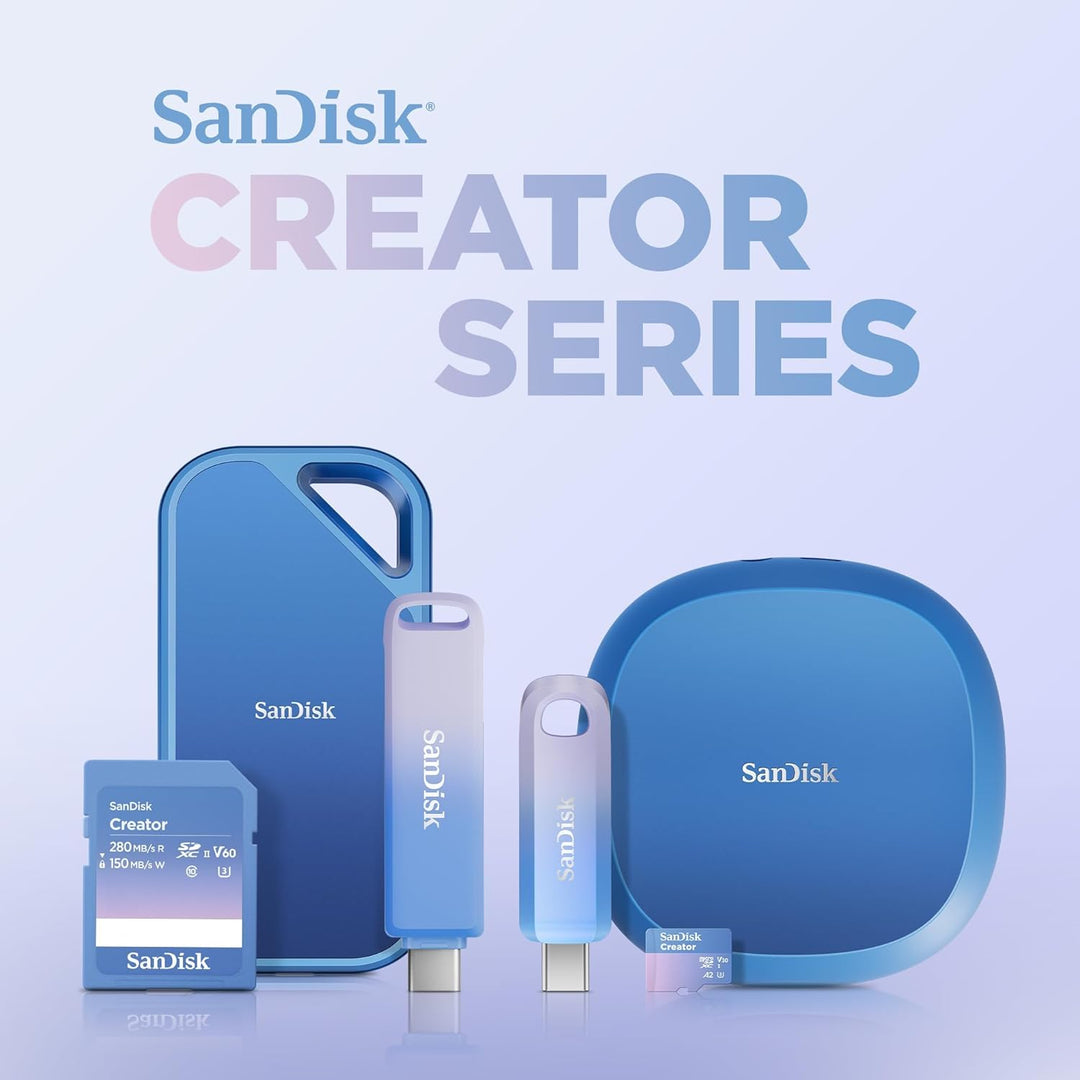 SANDISK Creator Phone Drive 128 GB (Für iPhone, iPad, PC & Mac, Lightning und USB Type-C, Automatisc