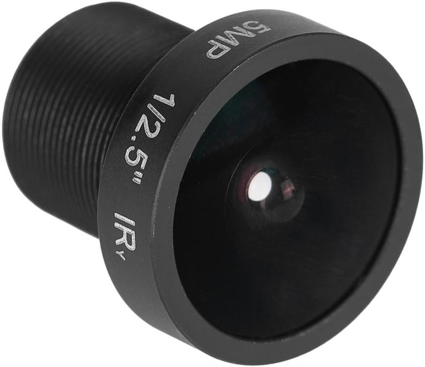ASHATA 2,1-mm-Kameraobjektiv, 180-Grad-Weitwinkel-Ersatzobjektiv, HD-IR-CCTV-Objektiv für IP-Überwac