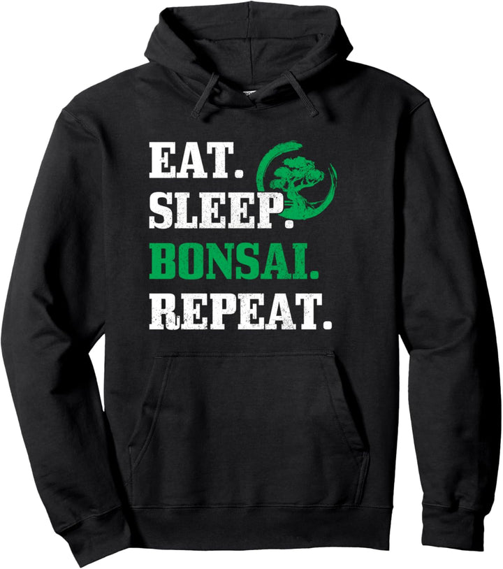 Eat Sleep Bonsai Repeat Japan Geschenk Pullover Hoodie