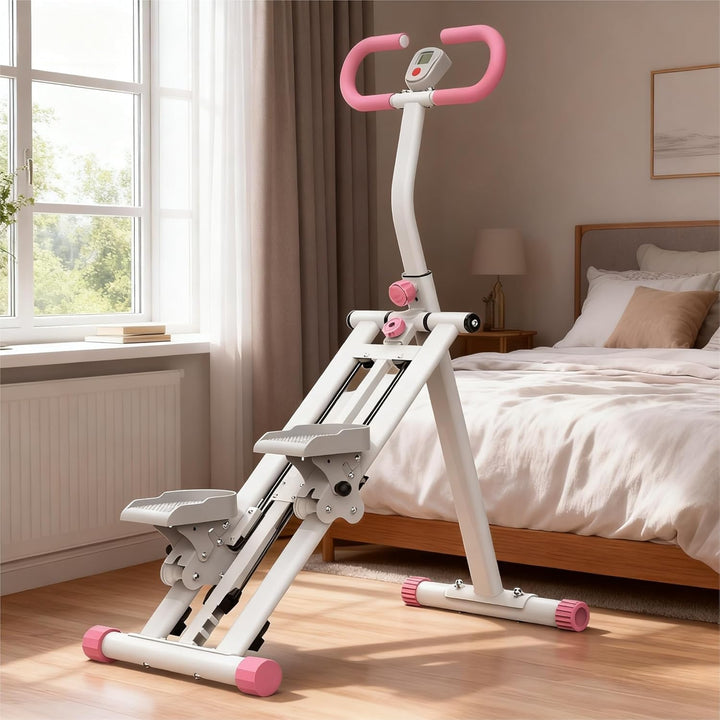 Stair Stepper mit einstellbarem Widerstand für Zuhause – Upgrade-Trainingsgerät mit LCD-Tracking und