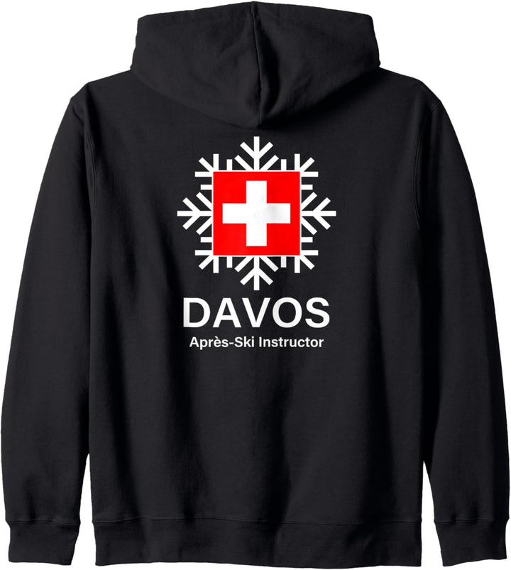 Davos Apres Skilehrer Lustiger Schweizer Kapuzenjacke