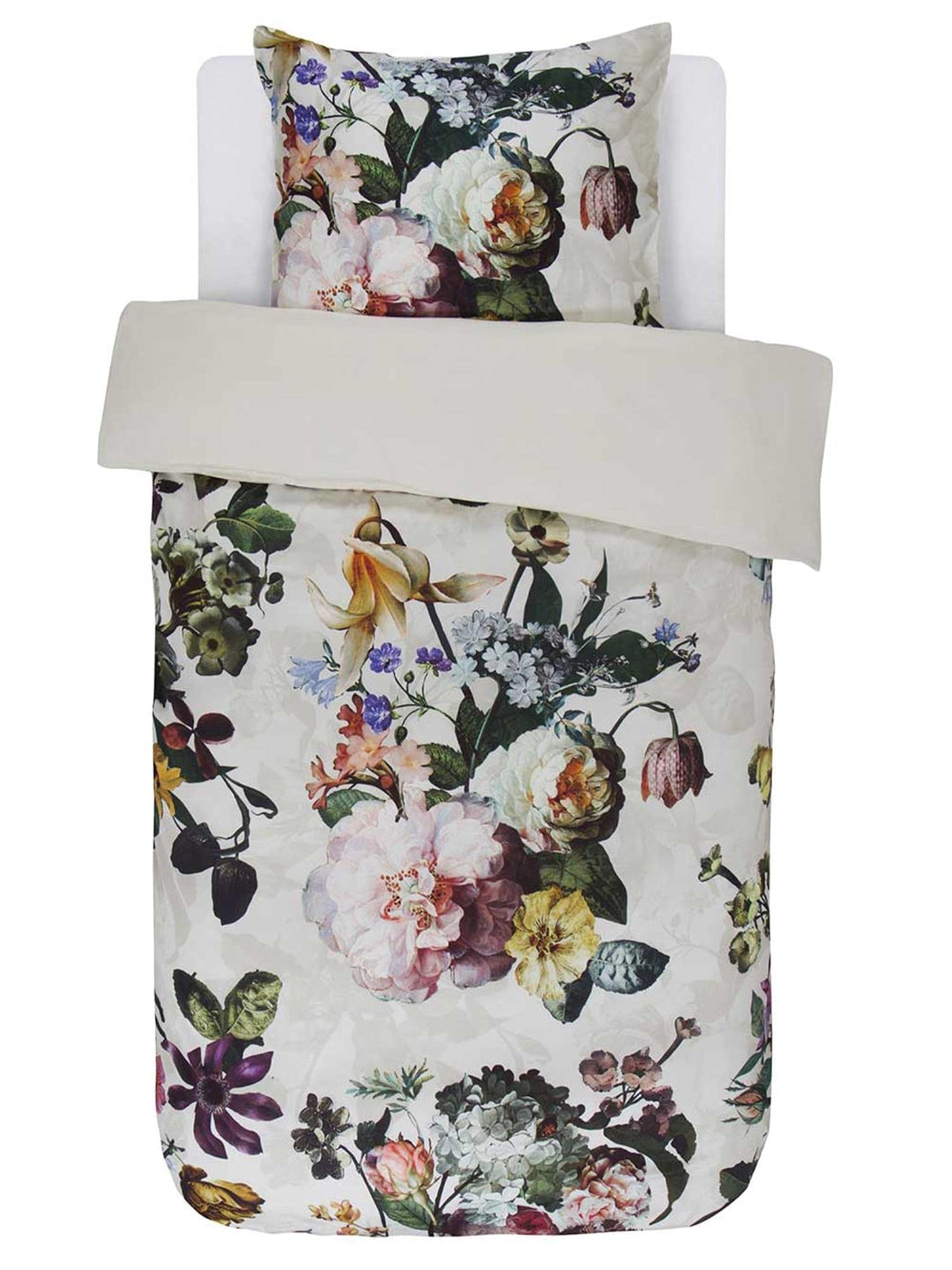 ESSENZA Bettwäsche Fleur Ecru 135x200 + 1x 80x80 cm, Ecru 135x200 + 1x 80x80 cm