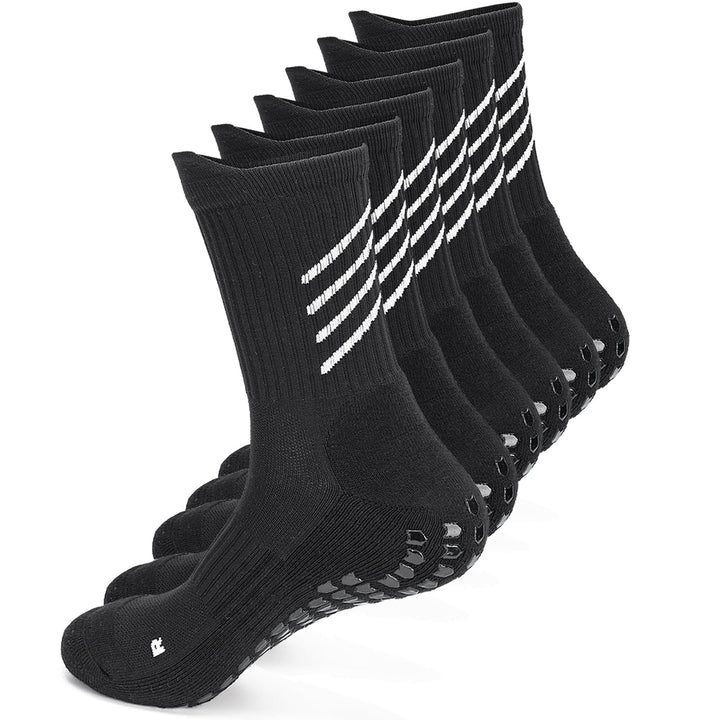 Rutschfeste Sportsocken herren damen Grip Fussballsocken, Baumwolle, Gepolsterte, feuchtigkeitsablei