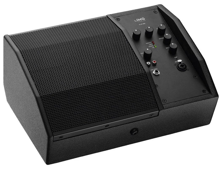 IMG STAGELINE Flat-M8 Aktive PA-Bühnenmonitorbox, 300W, schwarz