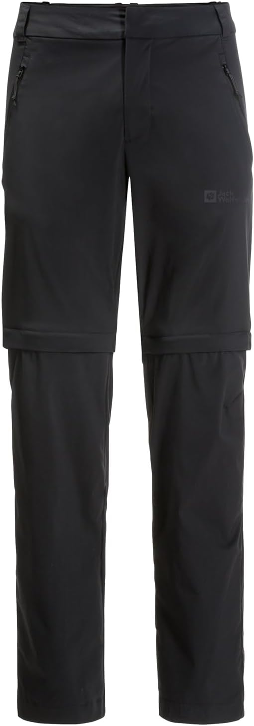Jack Wolfskin Herren Glastal Zip Off Pants M Wanderhose, Schwarz, 46 EU