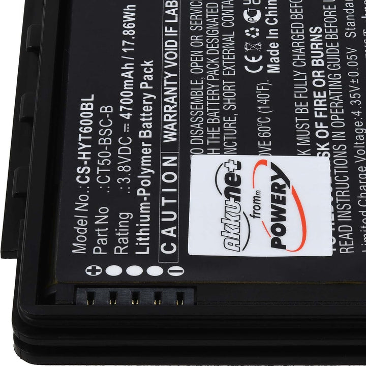 Akku kompatibel mit Honeywell Typ 318-055-012, 3,8V, Li-Polymer