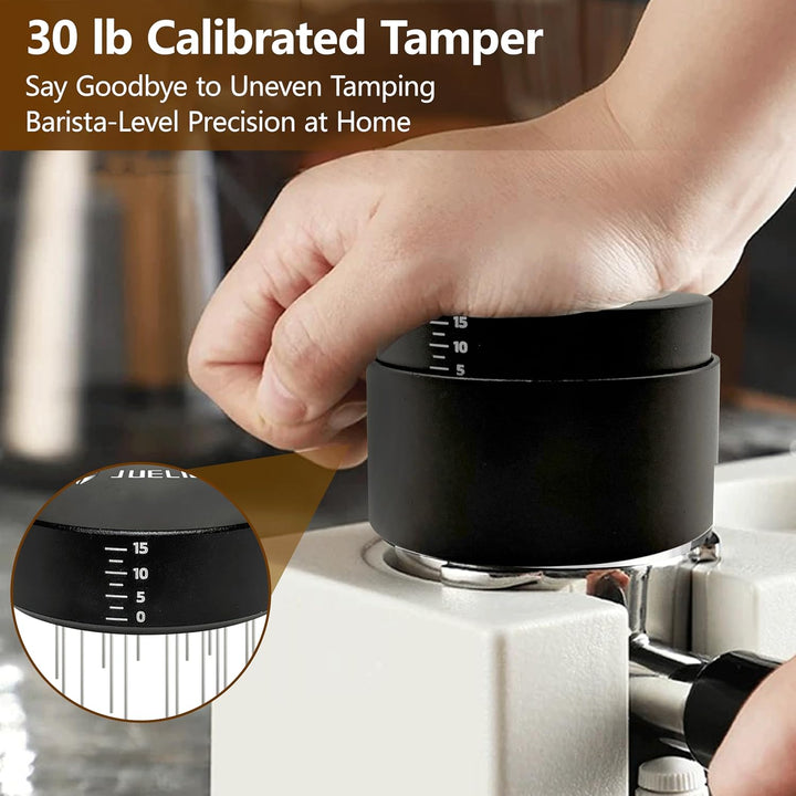 3-in-1 Kaffeeverteiler und Tamper mit WDT Werkzeug – Einstellbares Espresso Verteiler-Set – Profi Ba