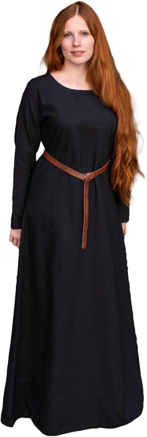 Burgschneider Mittelalter Unterkleid Freya - Schwarz L, M