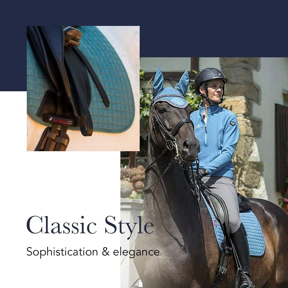 LeMieux Loire Classic Satin Dressage Square Ice Blue Sattelauflage L Eisblaue Loire Classic Square,