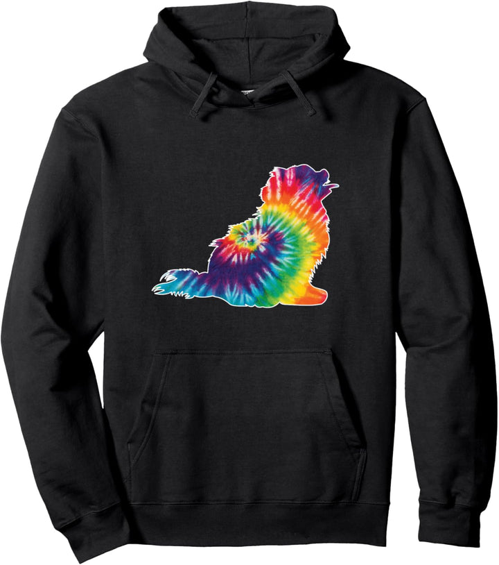 Tie Dye Dog Lover Pomeranian Dog Pullover Hoodie
