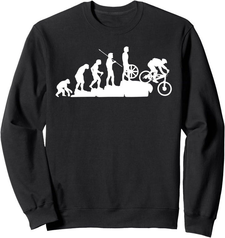 MTB Mountain Biker Evolution Downhill Rad Fahrer Geschenk Sweatshirt