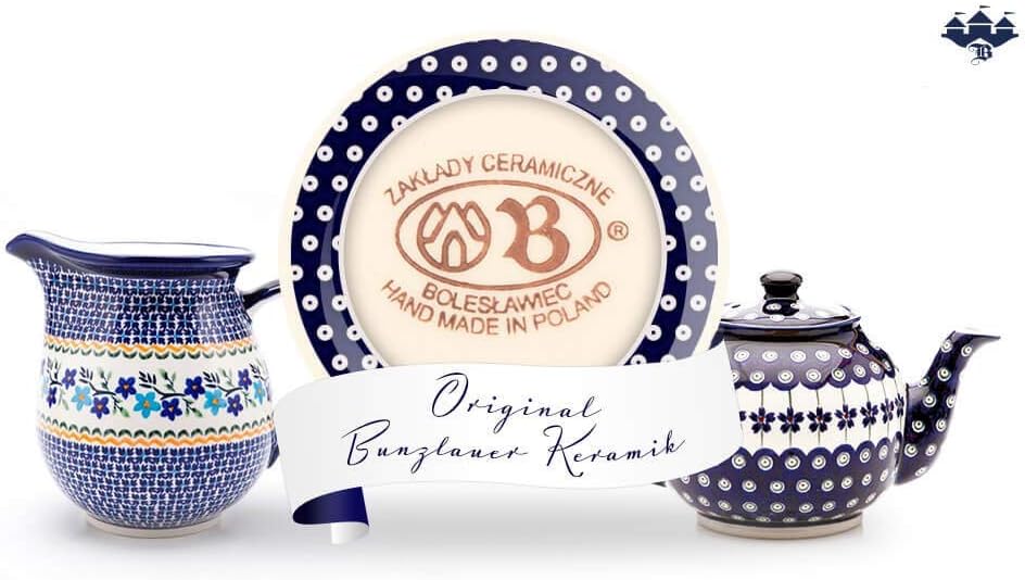 Original Bunzlauer Keramik Premium Gärtopf 15,0 Liter inkl. Deckel + Stein,