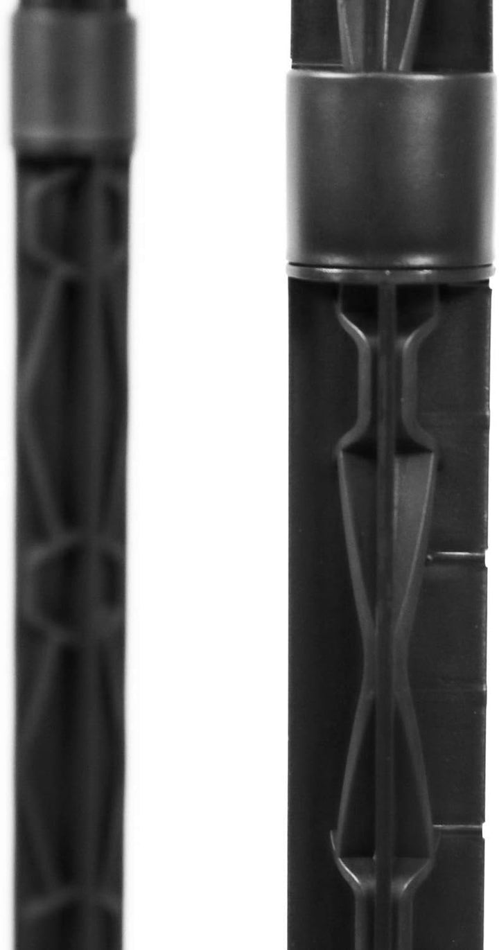 com-four® 6X Müllsackständer mit Deckel - in 3 möglichen Höhen aufbaubar - optimal für Heim, Garten,