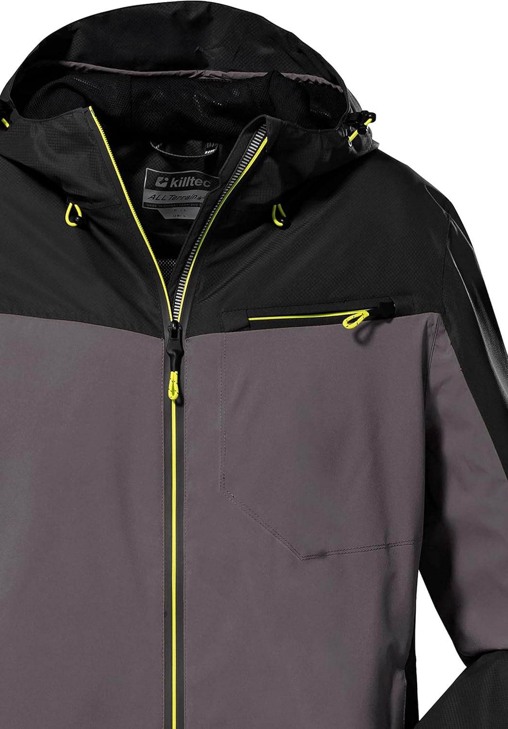 Killtec Herren Kos 6 Mn Jckt Funktionsjacke/Outdoorjacke mit Kapuze, packbar S anthrazit, S anthrazi