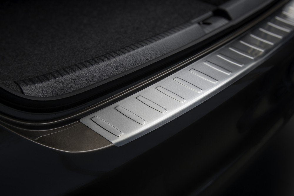 Edelstahl Heckstossstangenschutz kompatibel mit BMW X6 E71 2009- 'Ribs'