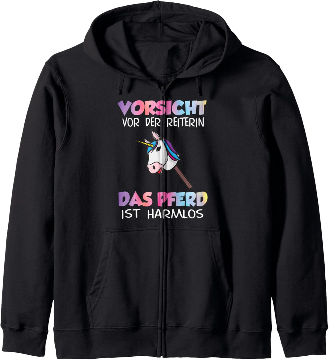 Hobby Horse Reitstall Pferdehof Dressur Reiten Pferd Einhorn Kapuzenjacke