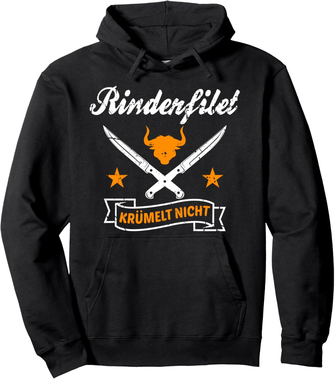 Rinderfilet krümelt nicht | Fleisch lustig Geschenk Pullover Hoodie