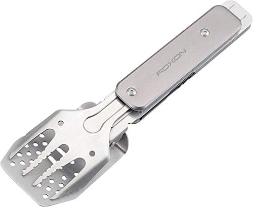 Roxon Mini BBQ Tool 4 in 1 Grillbesteck, Farbe:grau