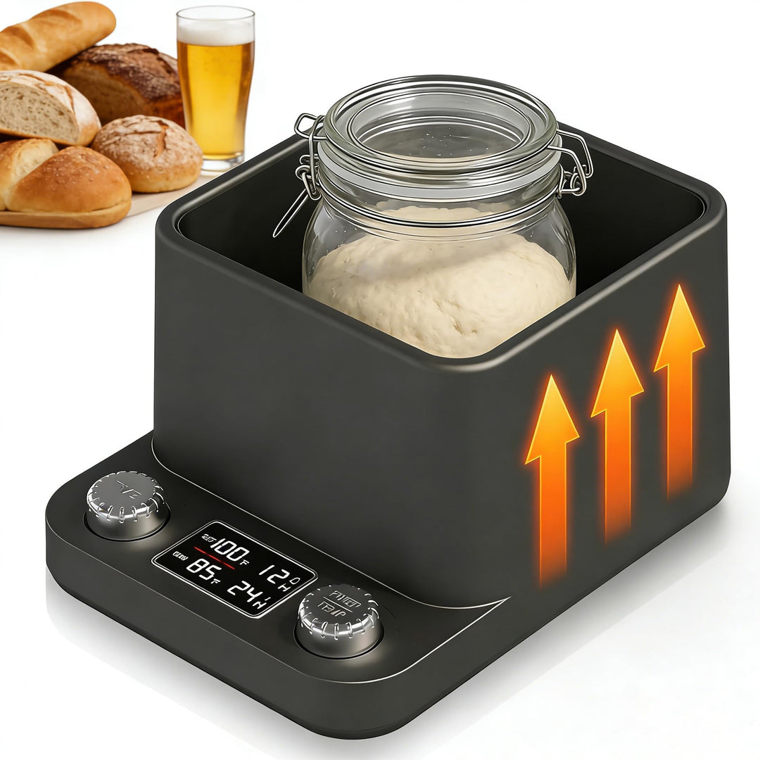 Sauerteig Starter Wärmer, 360° Gleichmässiges Wasserbad-Sauerteigwärmer | 1 ° F Präziser Thermostat