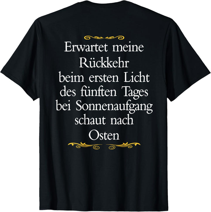 Herren ich gehe jetzt wein trinken - erwartet meine Rückkehr T-Shirt