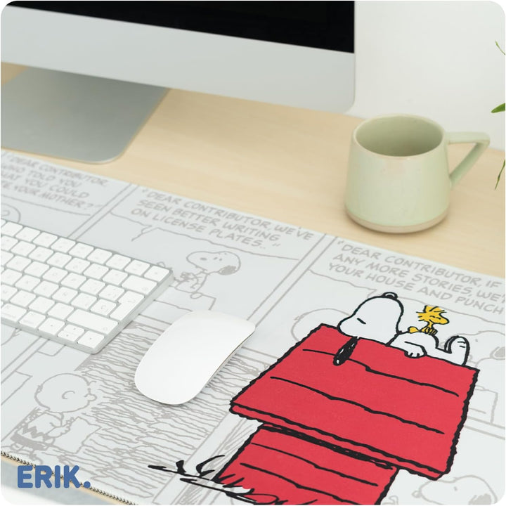 Grupo Erik Gaming Mauspad XXL Peanuts Snoopy Gaming Mousepad XXL rutschfest und Wasserabweisend Maus
