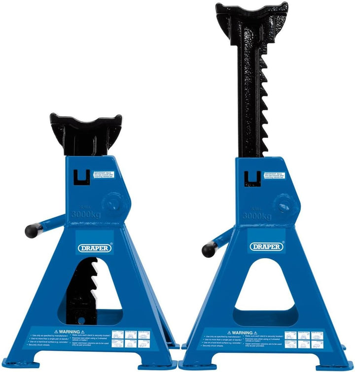 Draper 30881 3 Tonne Axle Stands, 2er pack 34mm x 90mm 3 Jahre, 34mm x 90mm 3 Jahre