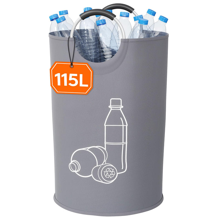 Lifewit 115L Pfandflaschen Sammelbehälter, Gross Pfandflaschen Aufbewahrung, Behälter Leergut & Altg