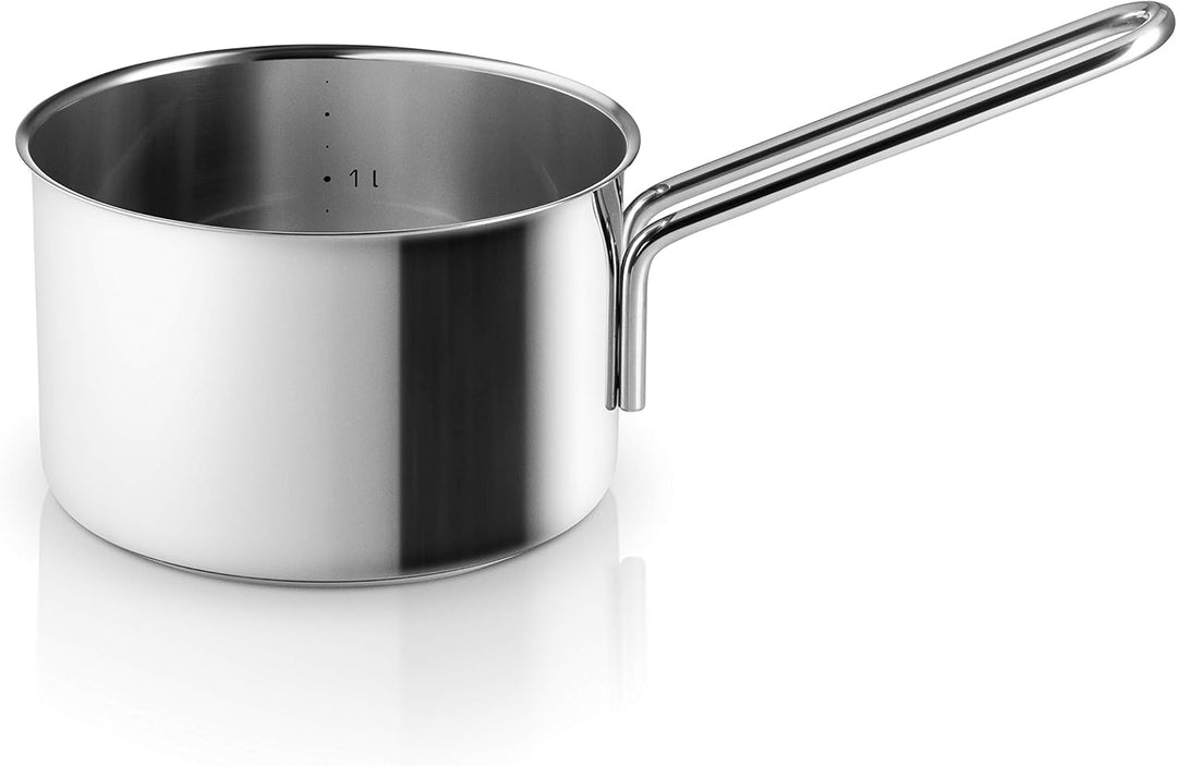 Eva Trio | Stainless Steel Topfset 4 St. 1,8 l 3,6 l 4,8 l &amp; Pasta-Einsatz |Komplettes Set aus Töpfe