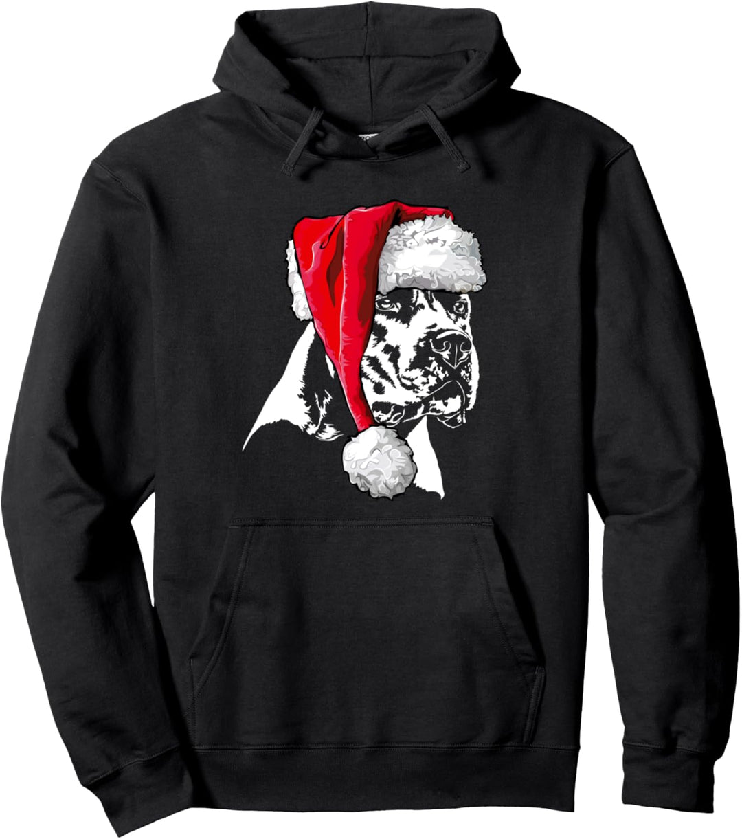 Lustiger Dogo Argentino Weihnachtsmann Weihnachten Hunde Pullover Hoodie