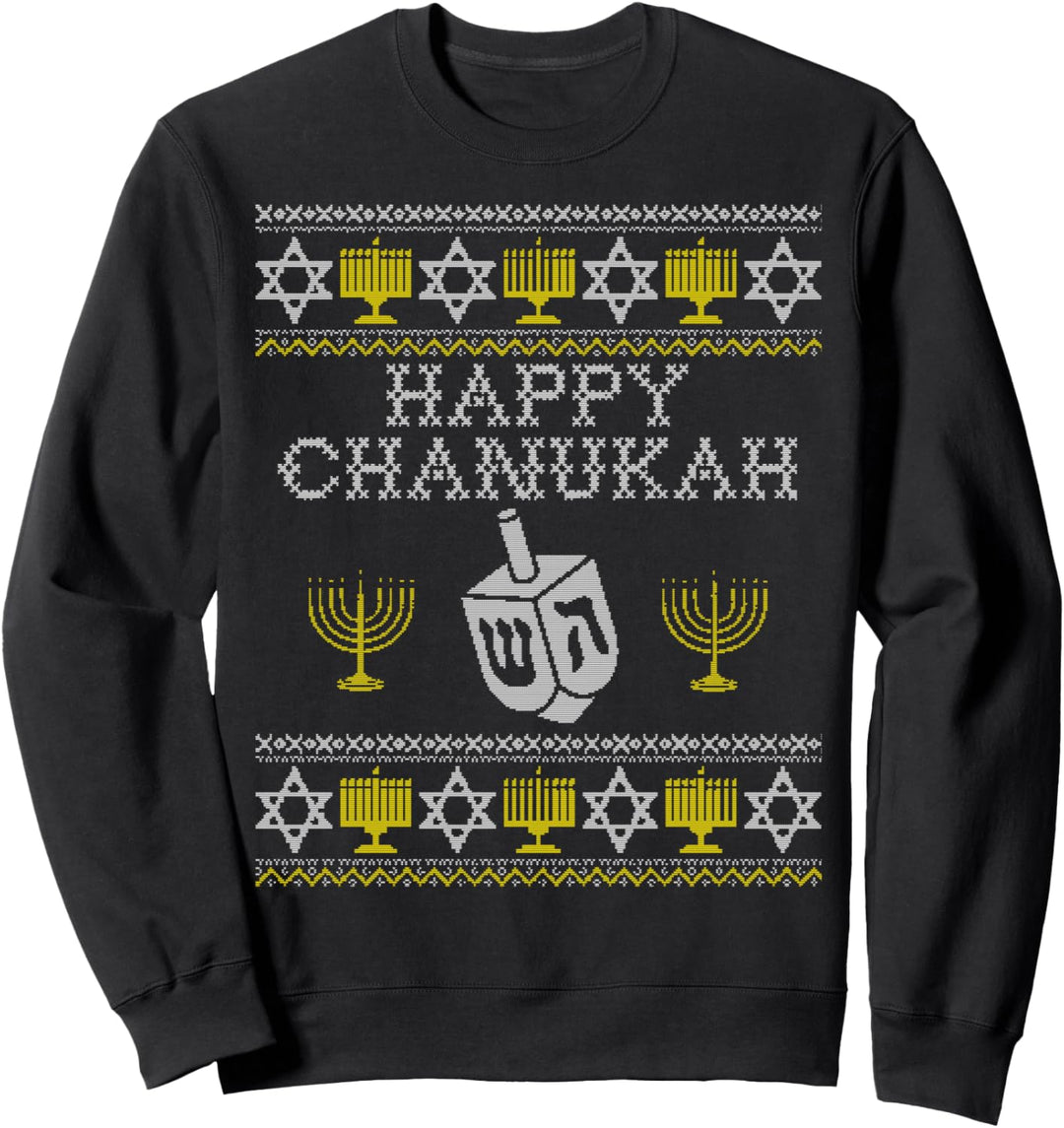 Happy Chanukah Ugly Sweater Chanukka Weihnachtsgeschenke Sweatshirt