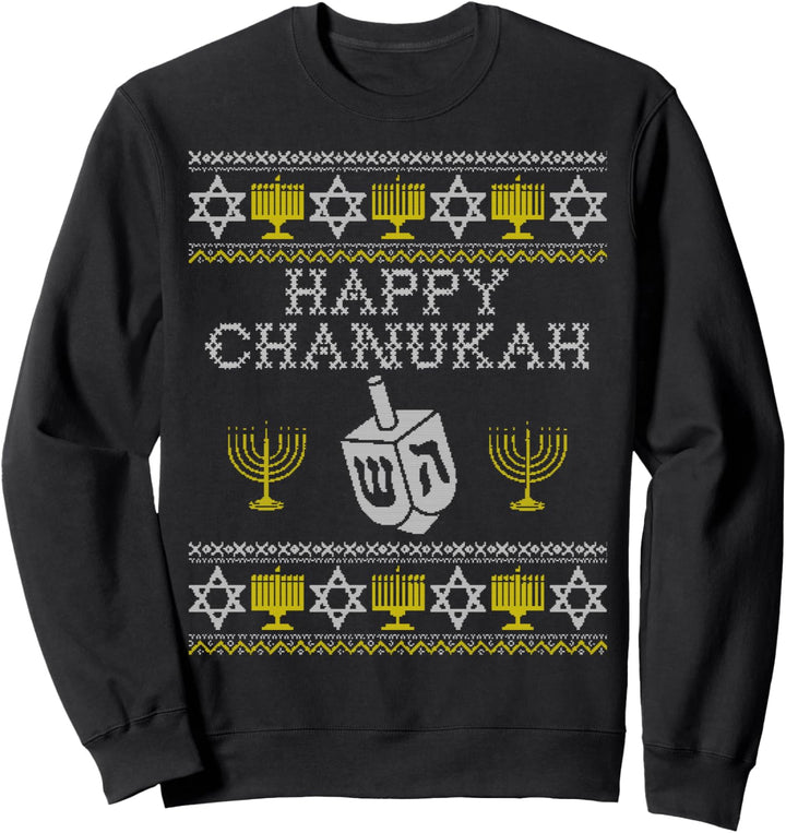 Happy Chanukah Ugly Sweater Chanukka Weihnachtsgeschenke Sweatshirt