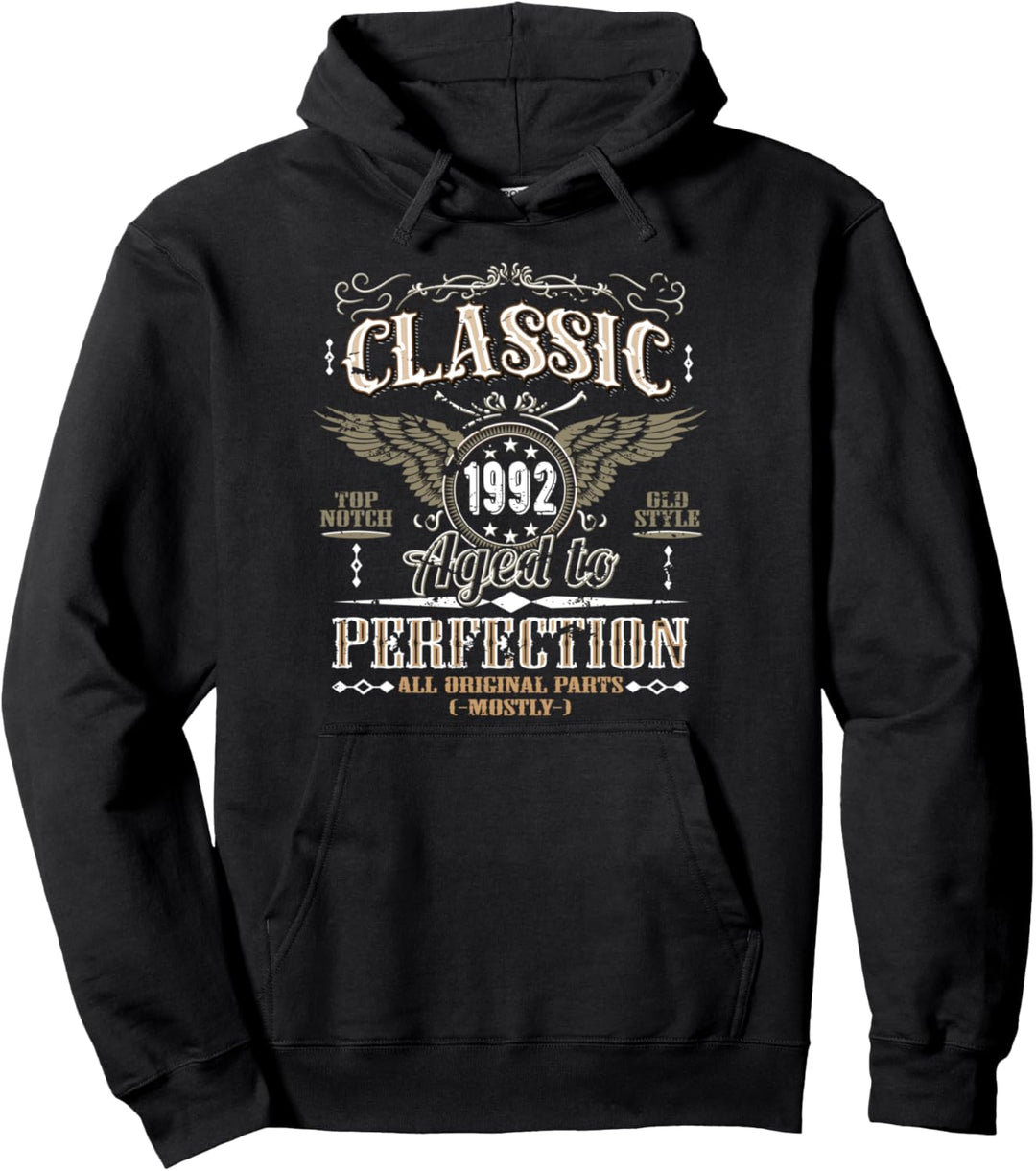 Classic 1992, 30. Geburtstag Geschenk Mann, Vintage Pullover Hoodie