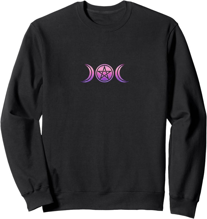 Wicca, Mond, Pentagramm, Mondphasen, Göttin, Symbol, Magie Sweatshirt